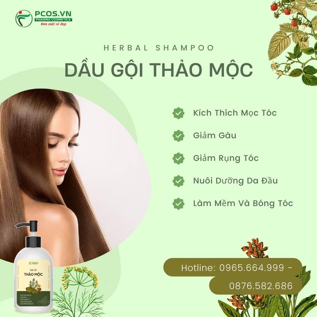 Công dụng dầu gội thảo mộc