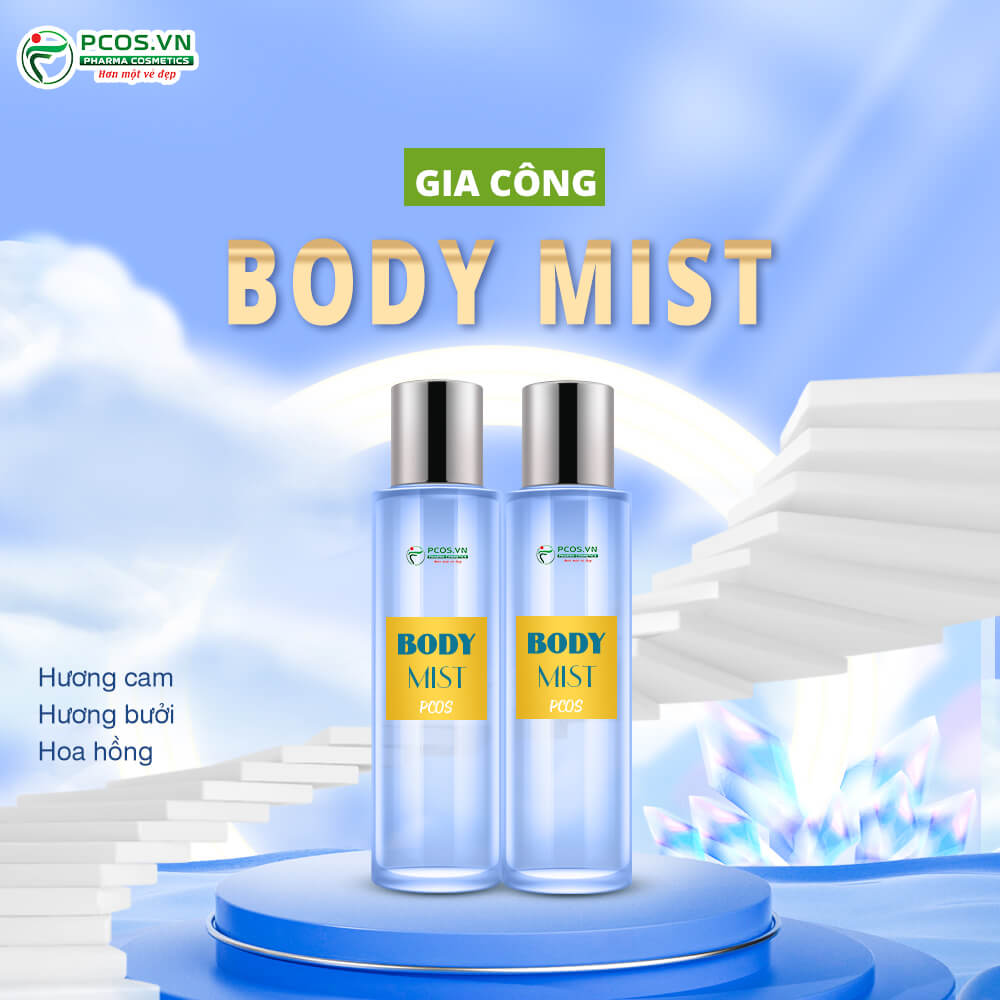Gia công body mist chất lượng an toàn