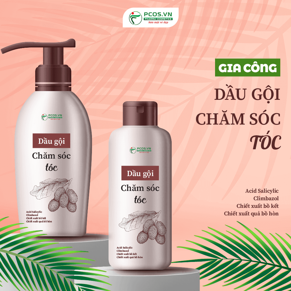 Gia công dầu gội chăm sóc tóc