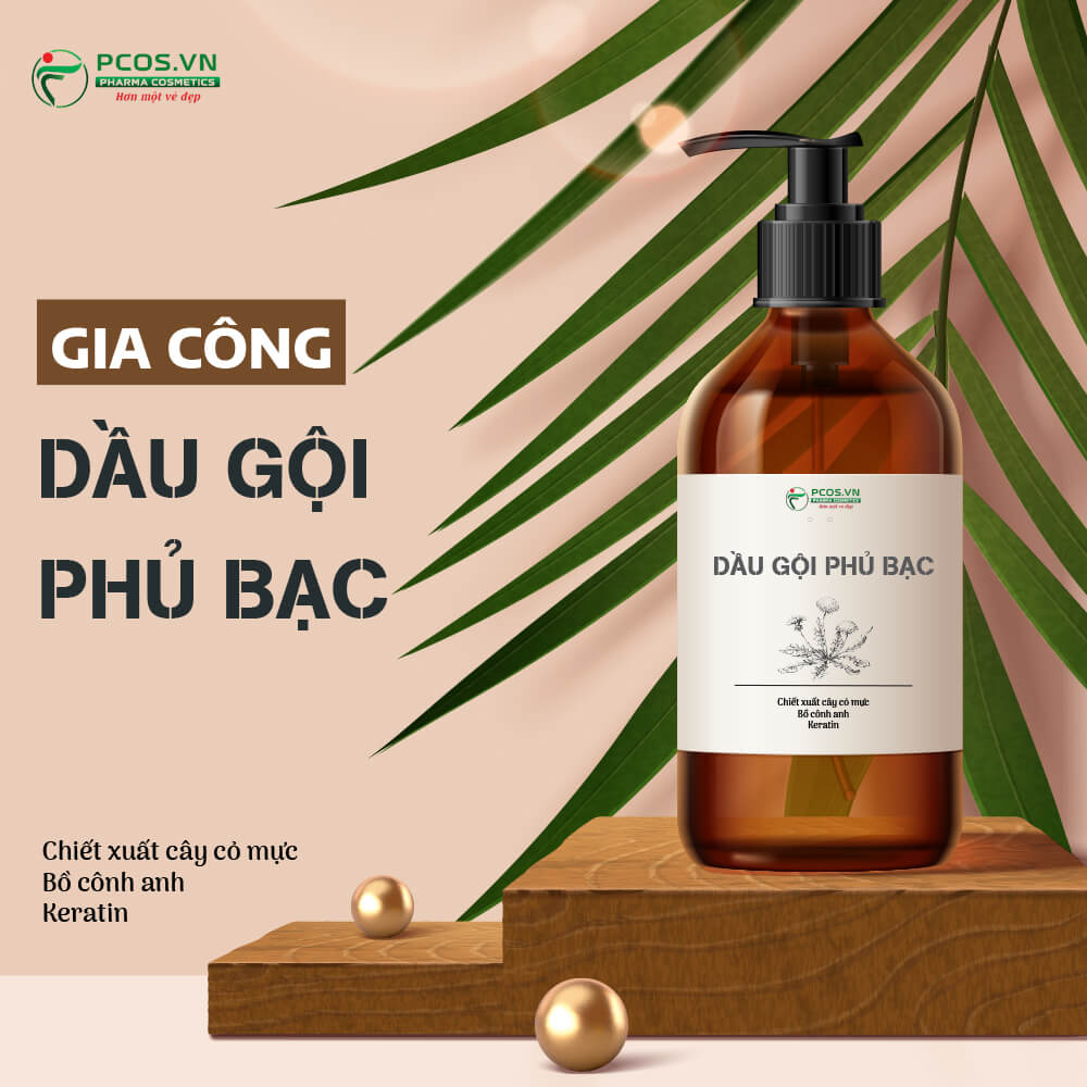 Gia công dầu gội phủ bạc trọn gói theo yêu cầu