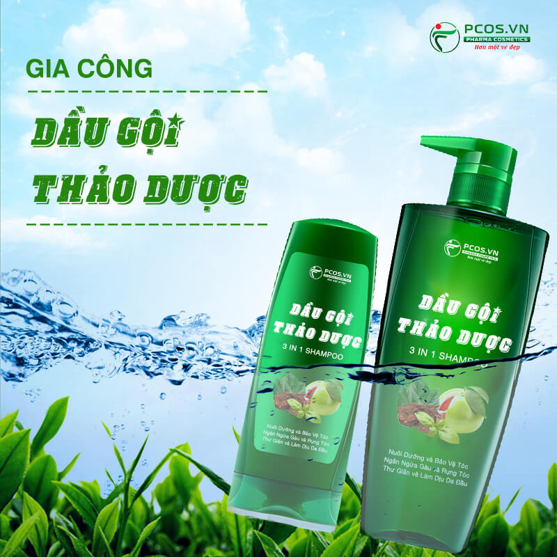 Gia công dầu gội thảo dược