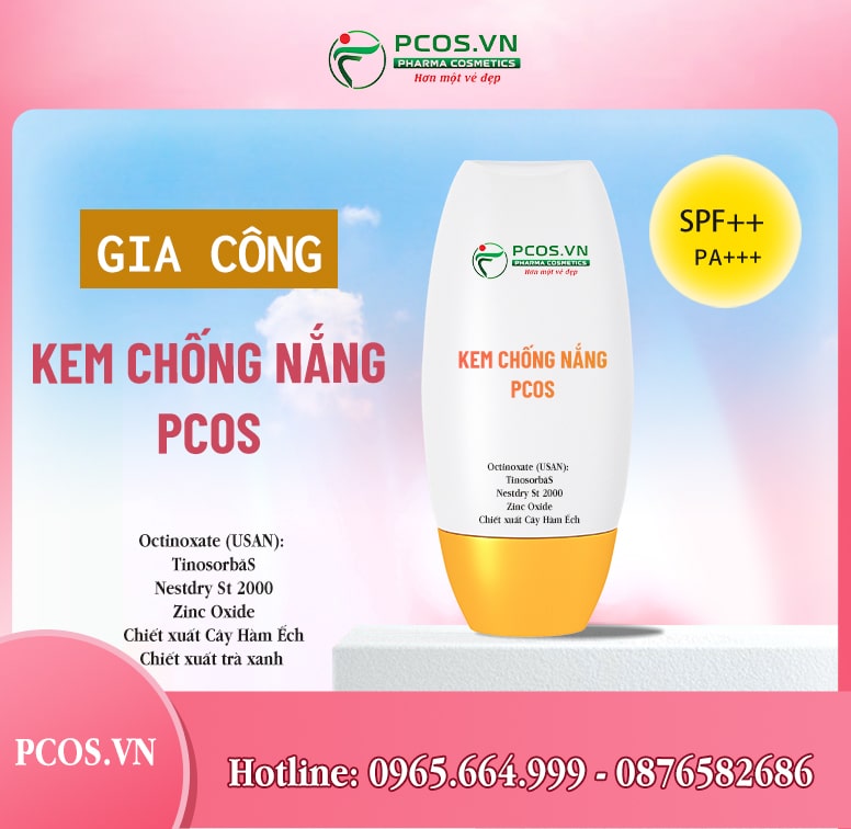 Gia công sản phẩm kem chống nắng thiên nhiên