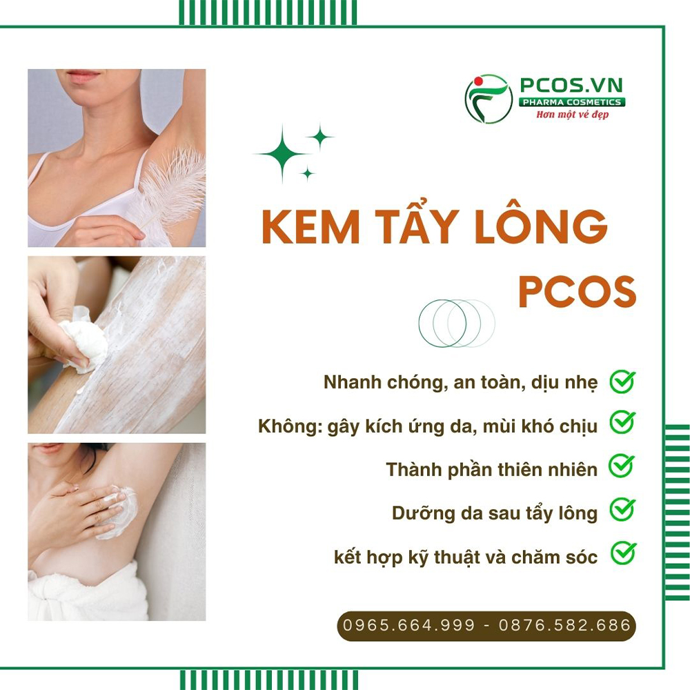 Gia công sản phẩm kem tẩy lông Pcos