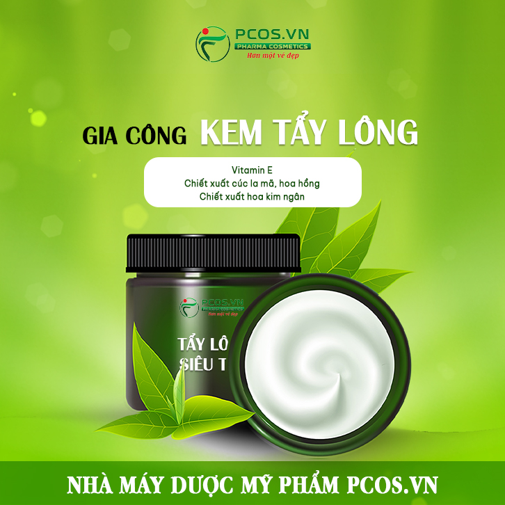 gia công sản phẩm kem tẩy lông