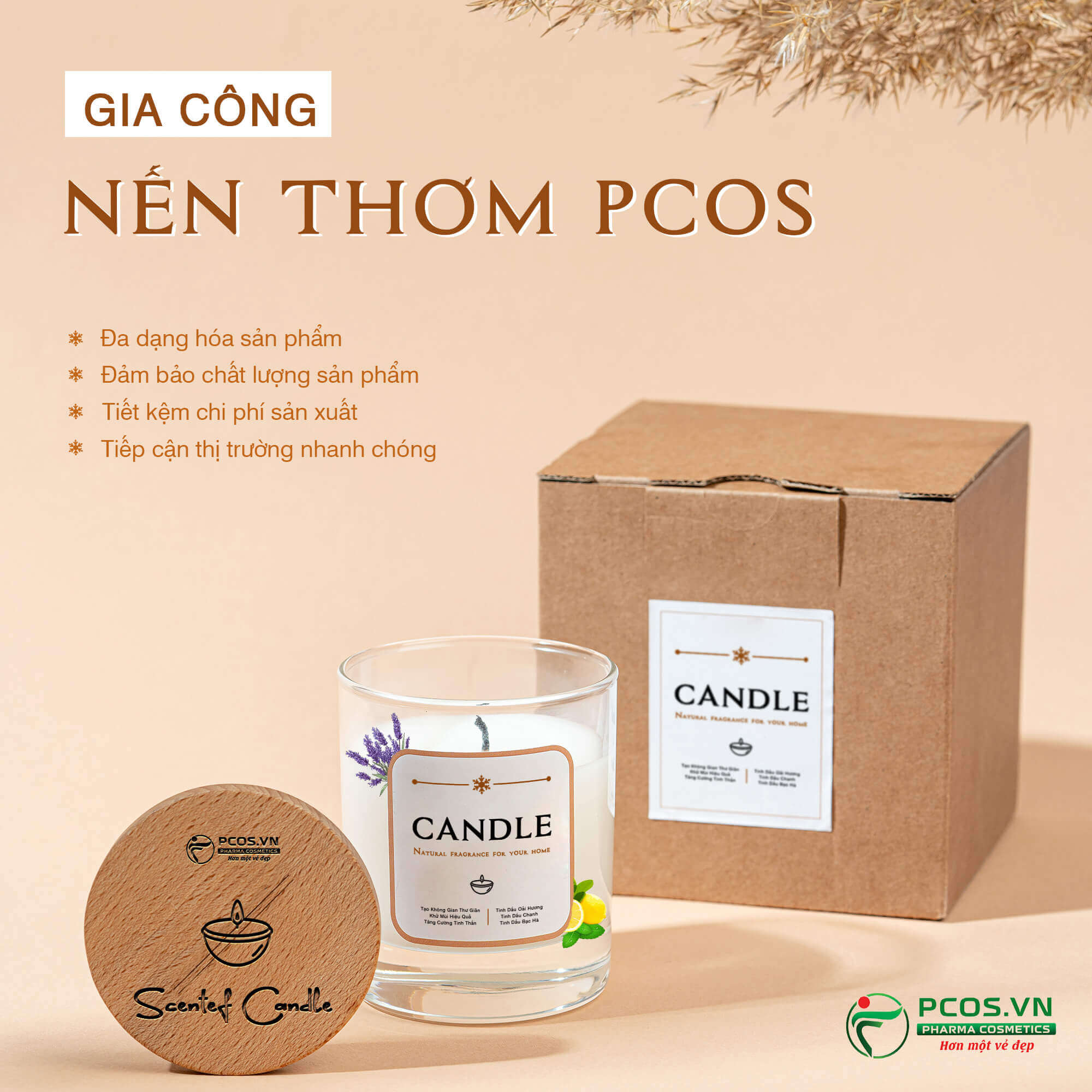 Gia công nến thơm