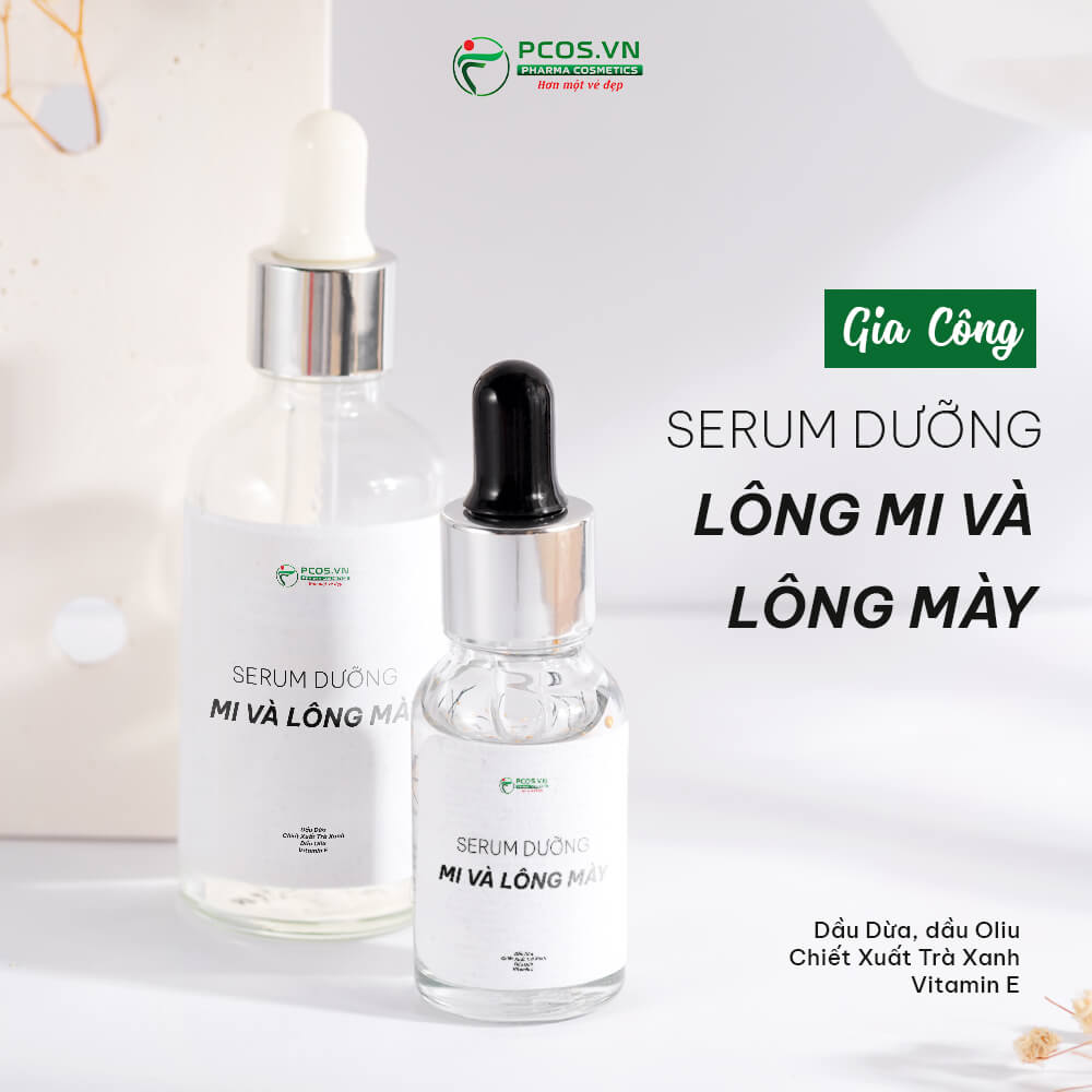 gia công serum dưỡng mi và lông mày
