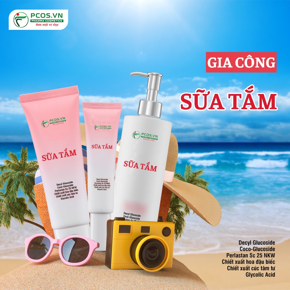 gia công sữa tắm