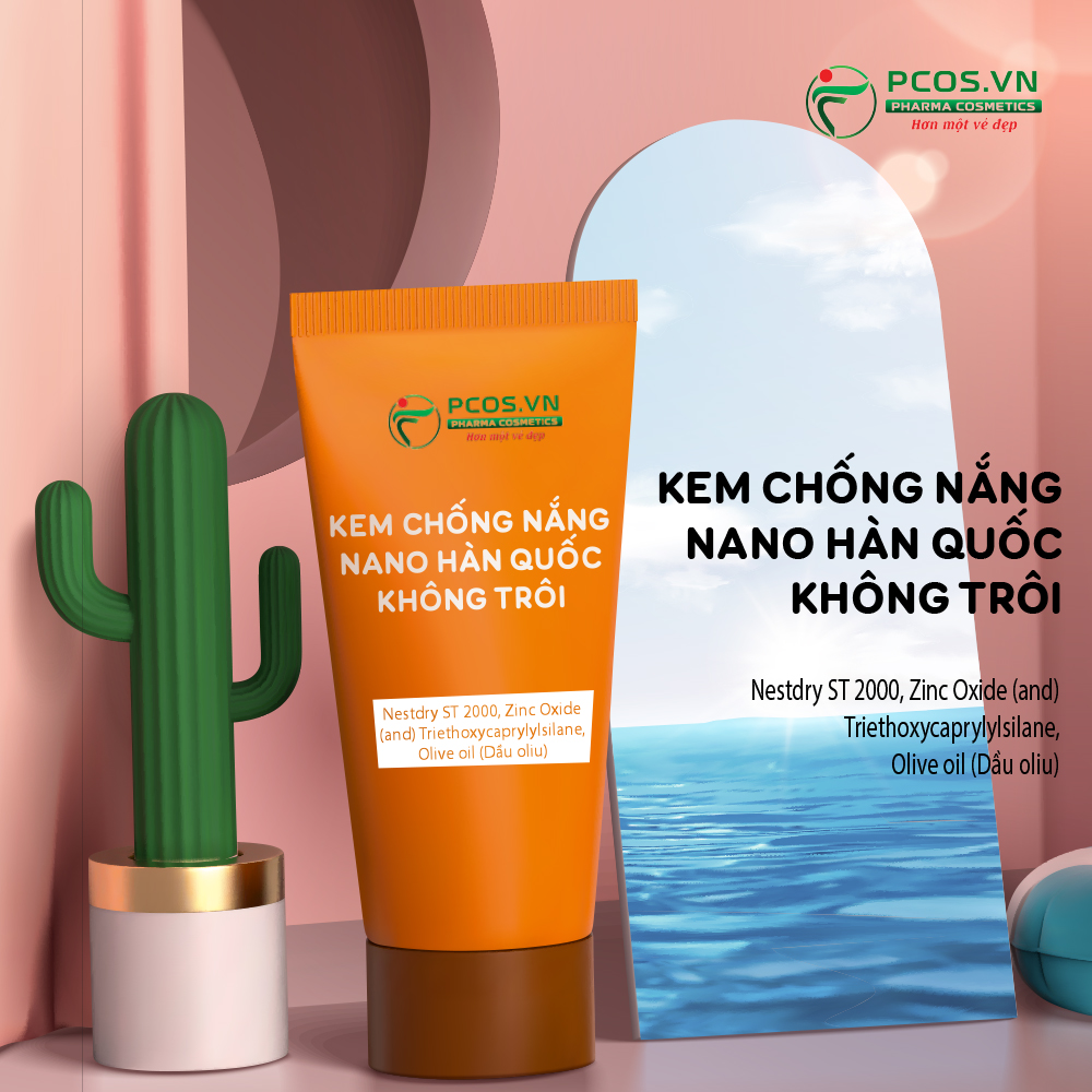 PCOS sản xuất kem chống nắng nano chống trôi