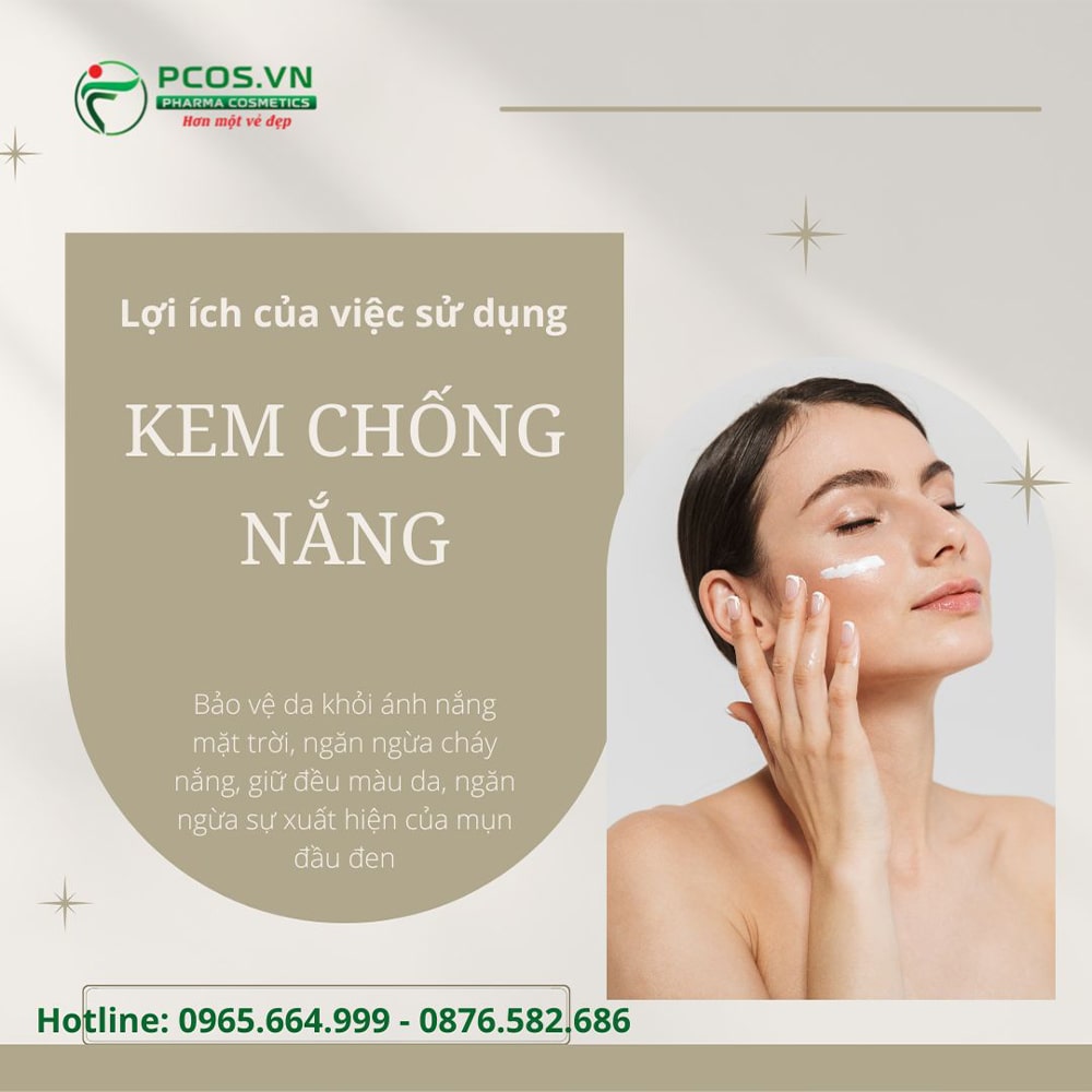 Lợi ích khi sử dụng kem chống nắng