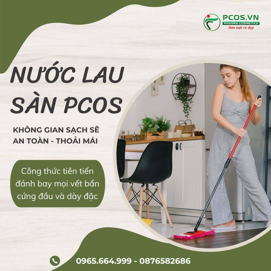 Nước lau sàn đánh bay mọi vết bẩn