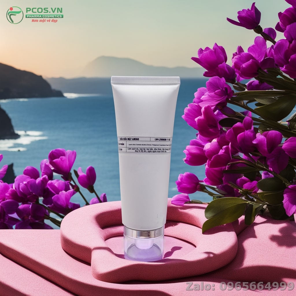 PCOS sản xuất sữa rửa mặt Amino-Acid
