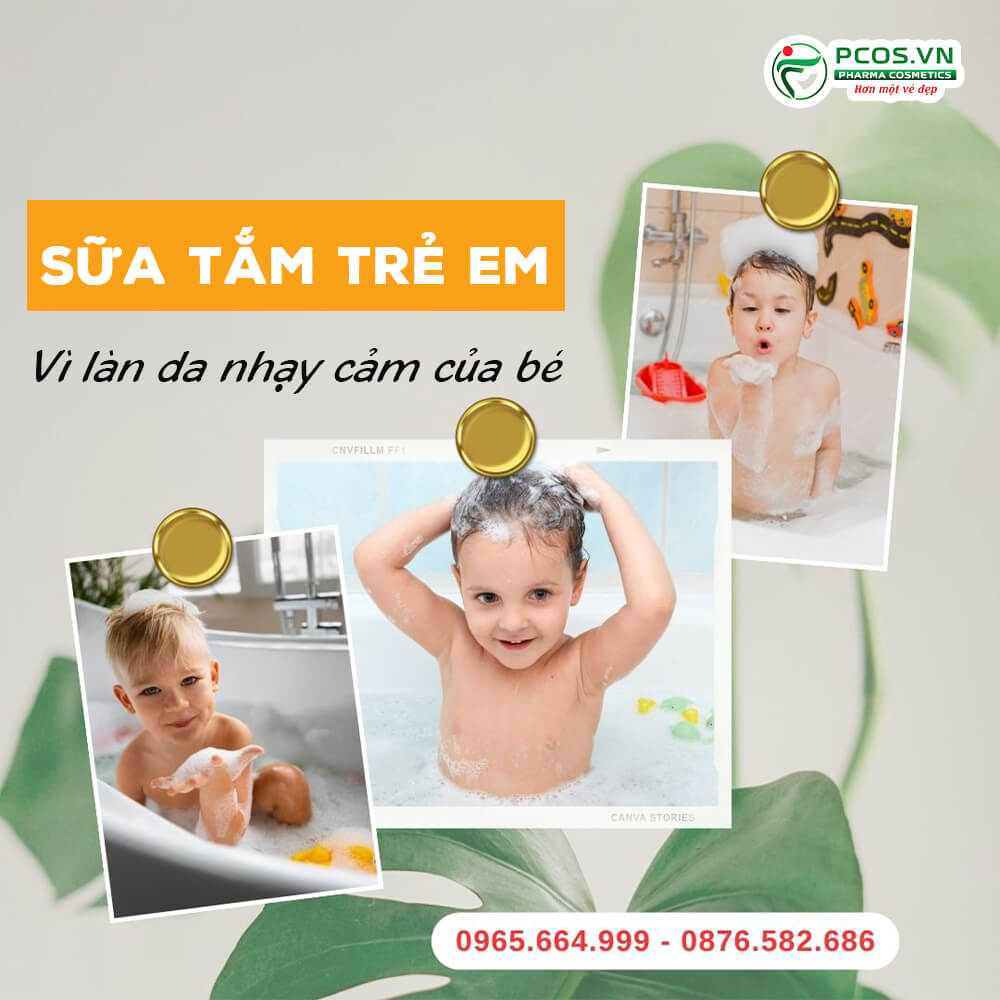 sữa tắm trẻ em Pcos an toàn cho da