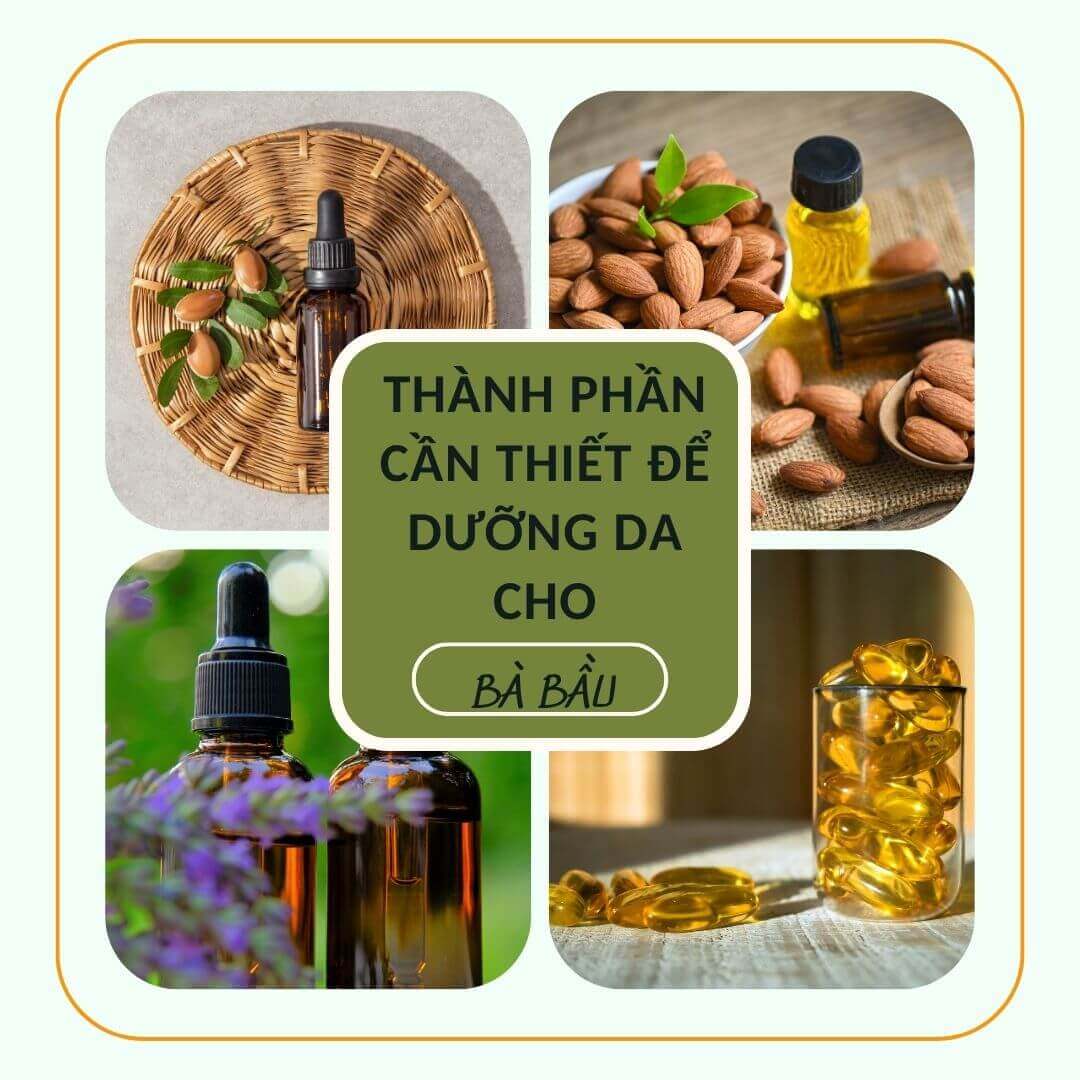 Thành phần trong kem dưỡng da bà bầu