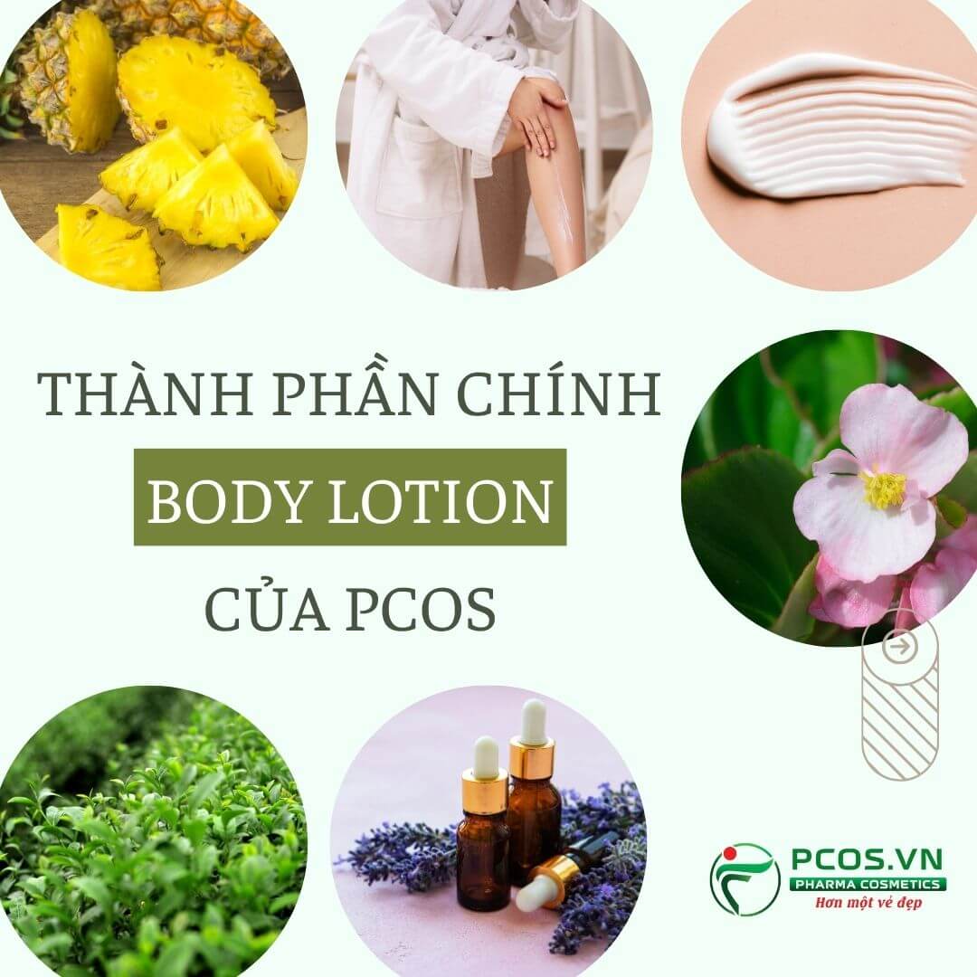 Thành phần tự nhiên sản phẩm Body Lotion