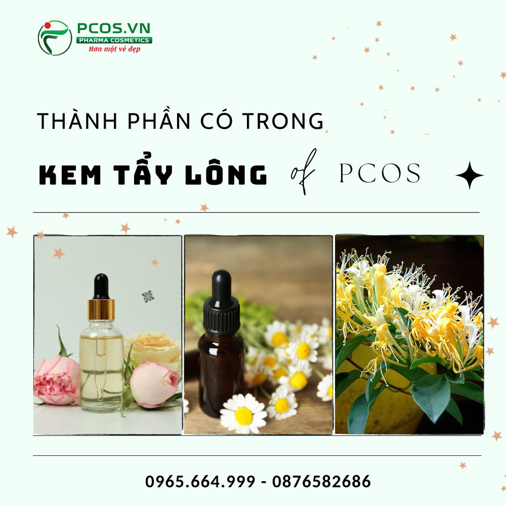 Thành phần có trong kem tẩy lông Pcos