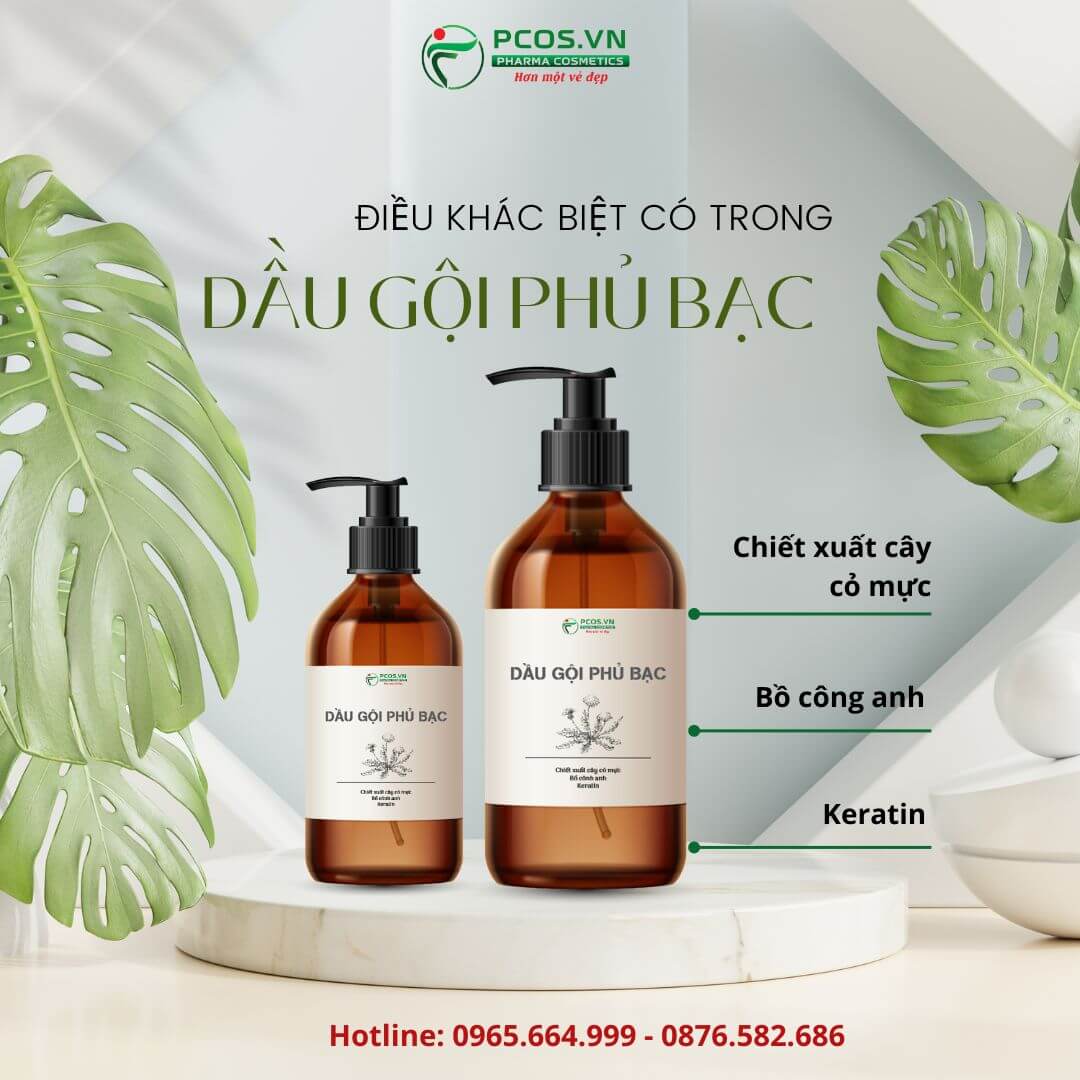 thành phần dầu gội phủ bạc tự nhiên