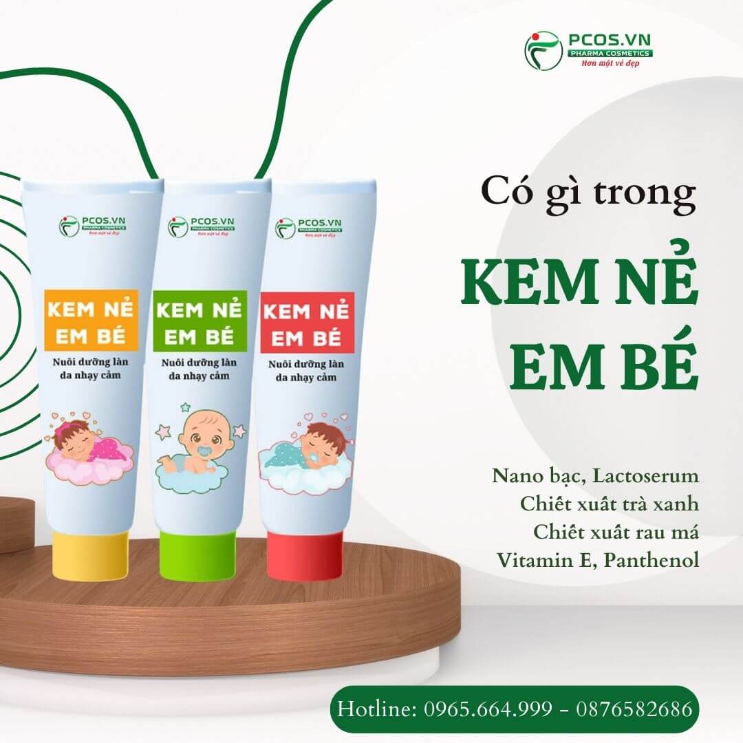 Thành phần tự nhiên kem nẻ an toàn cho bé