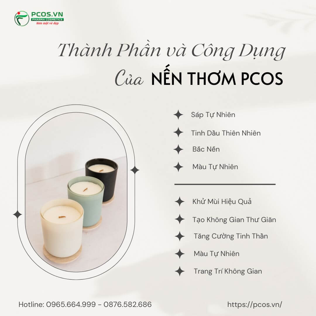 Các thành phần trong nến thơm Pcos gia công