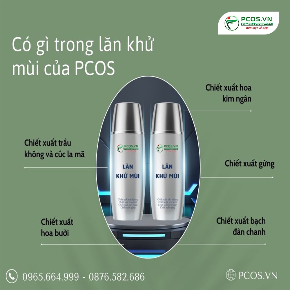 Thành phần thiên nhiên sản phẩm lăn khử mùi