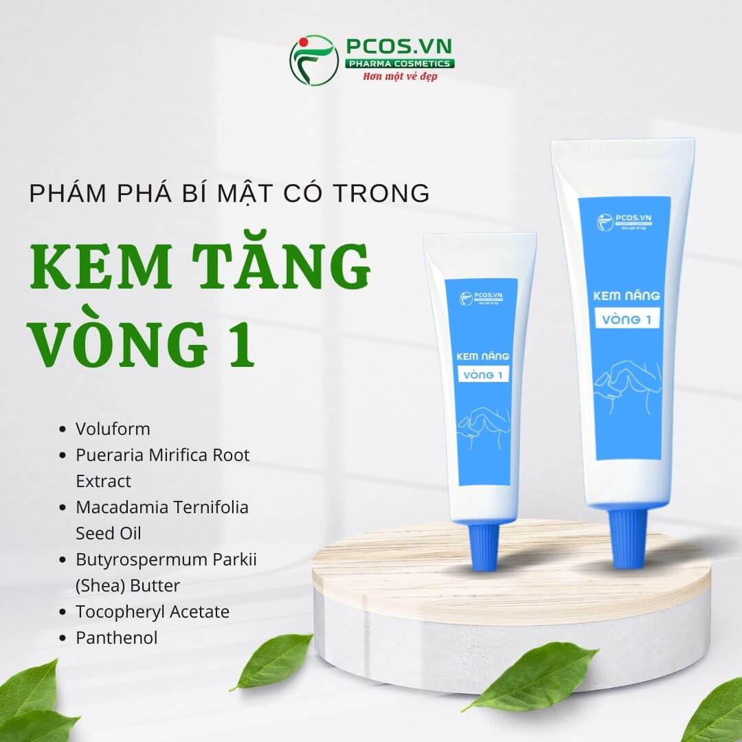 Thành phần quan trọng trong sản phẩm kem nâng vòng 1 Pcos