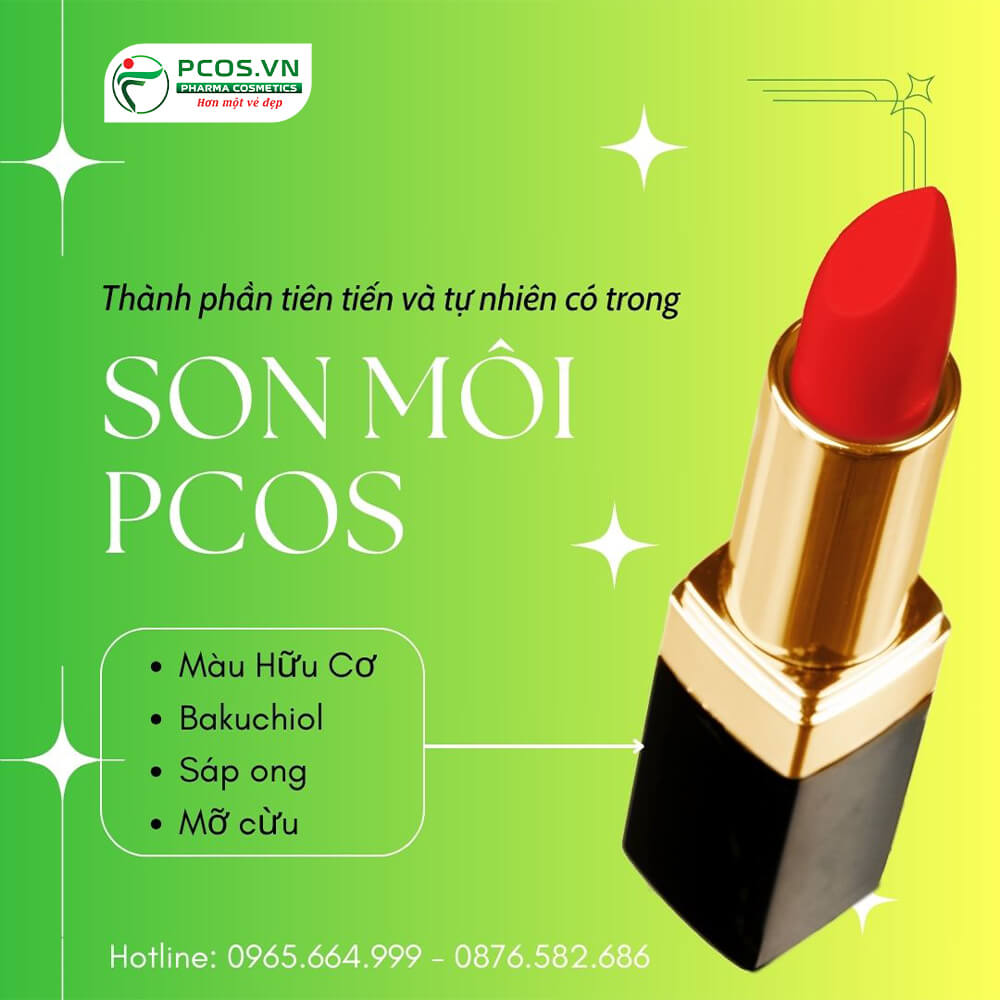 Thành phần tự nhiên trong son môi không chứa chì
